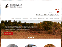 Tablet Screenshot of aldervillesavanna.ca